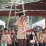Peringati Pramuka di Cibubur, Wagub Ikut Rombongan Jokowi Peringati Pramuka di Cibubur, Wagub Ikut Rombongan Jokowi