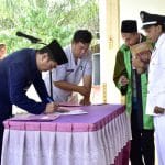 Jelang Pilkades 2019, Camat Tanjung Agung Lantik Enam Pjs Kades Jelang Pilkades 2019, Camat Tanjung Agung Lantik Enam Pjs Kades