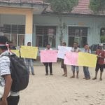 Aksi Unjuk Rasa, Tuntut Kades Terpilih Sungai Rambutan Tidak Dilantik