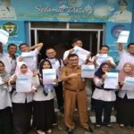 Pegawai Diskominfo Kabupaten Muara Enim Kompak Lakukan Sensus Online