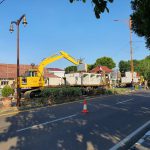 Gerak Cepat Atasi Banjir PU PR melakukan Perbaikan Drainase di Sekitar Kantor ATR/BPN Muba