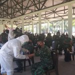 Jalani Rapid Test Corona, Seluruh Anggota Yonkav-5 DPC Karang Endah Dinyatakan Negatif