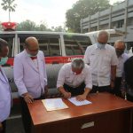 PMI Muara Enim Terima Bantuan Ambulans dari CSR PTBA PMI Muara Enim Terima Bantuan Ambulans dari CSR PTBA