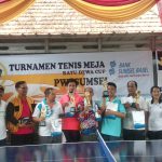Firko-Rofei Runner-up Turnamen Tenis Meja Ratu Dewa Cup SIWO PWI Sumsel, Muslimin-Aufie dari TVRI Juara