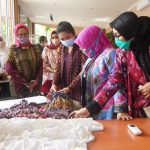 Feby Deru Pamerkan Koleksi Kriya Sriwijaya pada Ketua Umum Dharmayukti Karini Feby Deru Pamerkan Koleksi Kriya Sriwijaya pada Ketua Umum Dharmayukti Karini