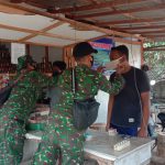 Dukung Pemerintah, Satgas TMMD 110 Bojonegoro Himbau Warga Taati Prokes
