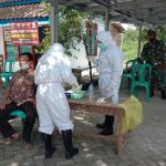 Dilokasi TMMD 110 Bojonegoro, Warga Ngrancang Juga Jalani Swab Antigen