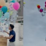 VIDEO! Viral Youtuber Terbangkan Uang Puluhan Juta Pakai Balon