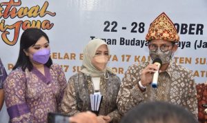 Menparekraf Sandiaga Uno Tertarik Angkat Festival Sriwijaya ke Level Internasional