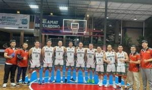 Tim Basket Notaris Kalahkan Tim  Kemenkumham Sumsel,Kejuaraan Sriwijaya Basketball Competition
