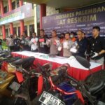Tim Gabungan Polrestabes Palembang Bekuk Dua Pelaku Curanmor Dengan 80 TKP