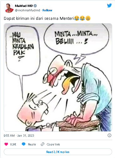Mahfud MD Ngakak Dapat Kiriman Meme Perihal 'Minta Keadilan', Disentil Warganet: Harusnya Anda Malu