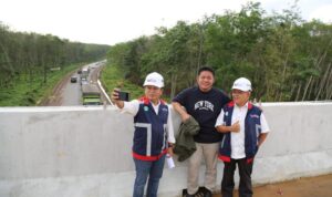 Gubernur Sumsel Tinjau Progres Pembangunan Tol Kapal Betung