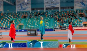 Sri Maya Sari, Atlet Lari Asal Muba Pecahkan Rekornas Indoor 400 meter di Kazakhstan