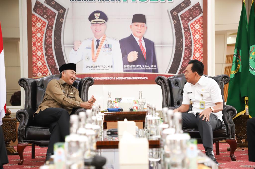 Pj Bupati Muba Terima Kunjungan Silaturahmi Walikota Prabumulih