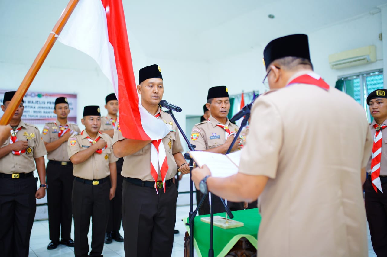 Ketua Kwarcab Muba Lantik Pengurus dan Mabisaka Wira Kartika Kodim 0401