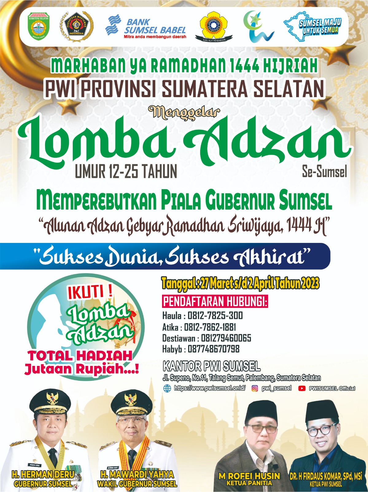 Lomba Adzan pwi sumsel 2023