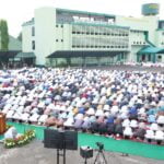 Pangdam Bersama Jemaah Shalat Id di Makodam Sriwijaya