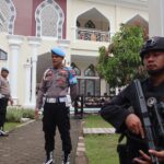 Pengamanan Luar Biasa Saat Shalat Id di Masjid Mapolda Sumsel