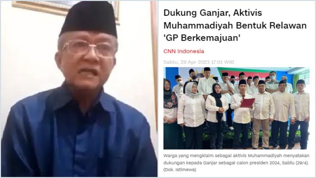 Anwar Abbas Ingatkan Aktivis Tidak Bawa-bawa Nama Muhammadiyah Dukung Ganjar Pranowo