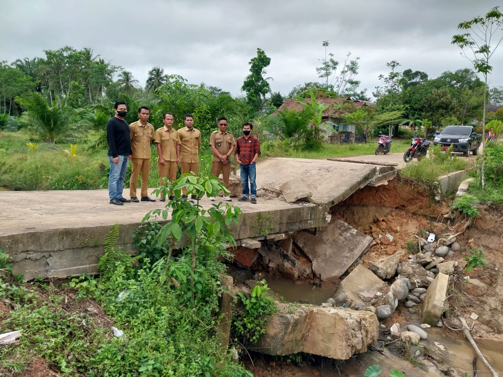 Tindak Lanjut Jembatan Mulyo Rejo PU PR Langsung Survei ke Lokasi, Alihkan ke Jalur Alternatif