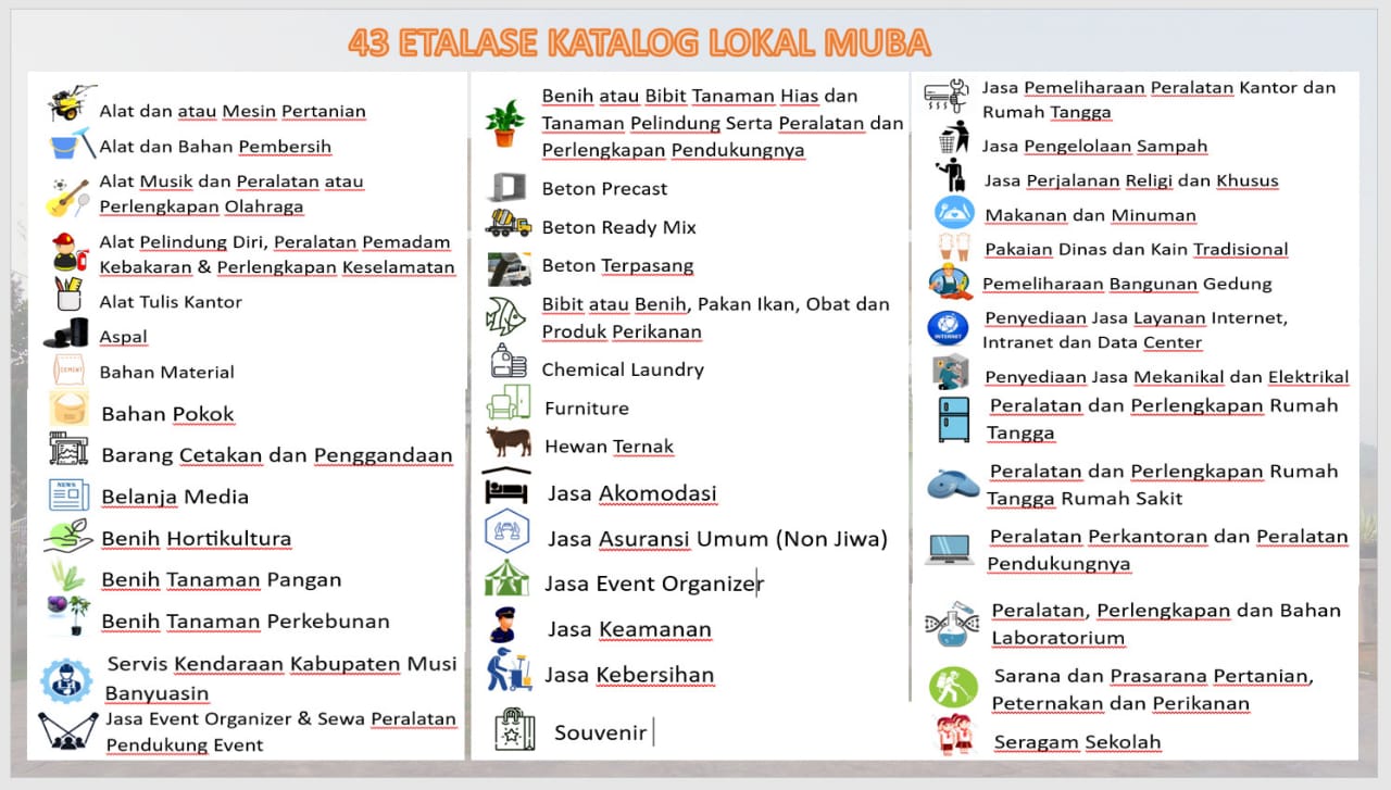 Katalog Lokal Muba dan Belanja Daring Sokong Realisasi P3DN Terbesar