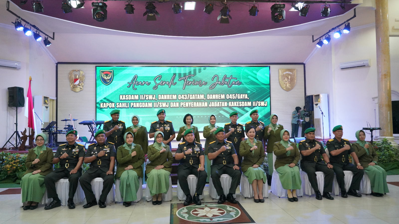 Lima Pejabat Kodam II/Sriwijaya Resmi Diserah Terimakan