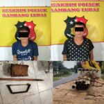 Curi Pipa Besi Pertamina, Dua orang Warga Desa Aur Diamankan Reskrim Rambang Lubai