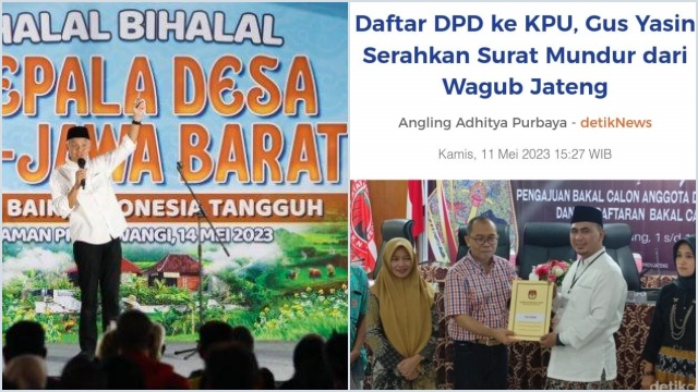 Kasian Provinsi Jawa Tengah, Ganjar Asik Keliling untuk Kampanye, Wakil Gubernurnya juga Mundur