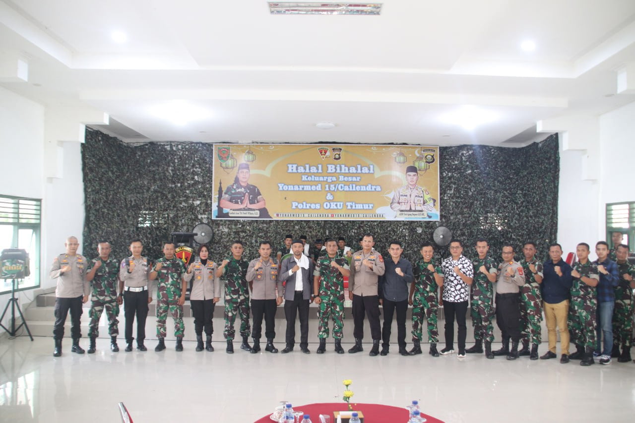 YONARMED 15/CAILENDRA, JAGA KOMUNIKASI INTENS TNI - POLRI