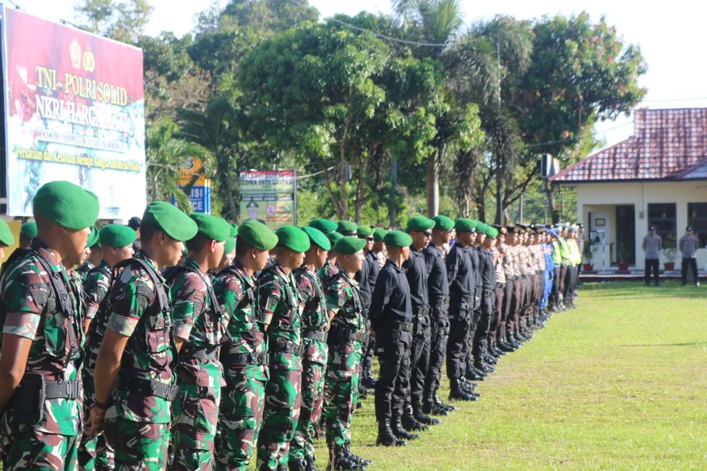 WUJUDKAN KEKOMPAKAN TNI - POLRI, YONIF 147/KGJ LAKSANAKAN SILATURAHMI