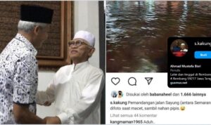 Viral! Video Gus Mus Terjebak Banjir Semarang - Demak, Warganet Colek Ganjar: Gubernure Sibuk Nyapres Yai