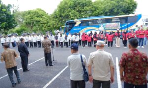 Pemkab Muba Lepas 139 Peserta PENAS Muba Ke Kota Padang