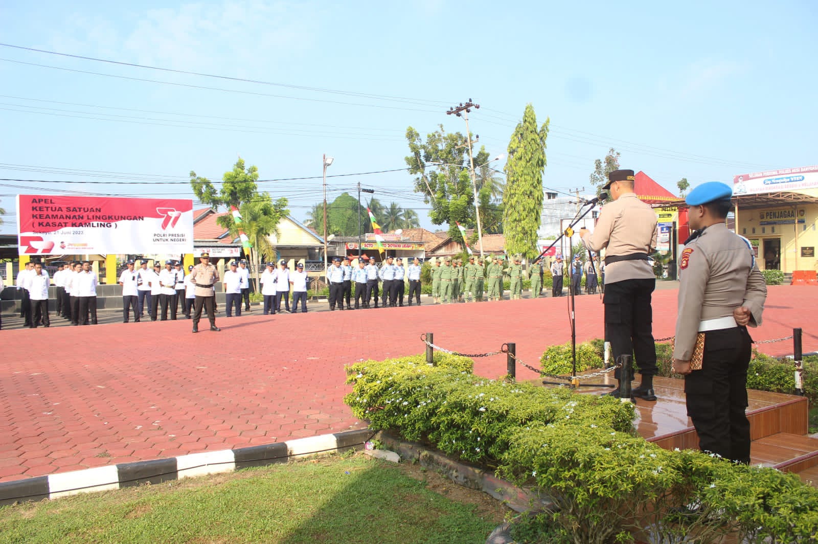 Apel Ketua Satuan Keamanan Lingkungan Tingkat Polres Muba