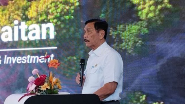 1 menko kemaritiman dan investasi luhut binsar pandjaitan saat ditemui di kawasan ekonomi khusus kek serangan bali selasa 2572023 suaracomputu yonata udawananda