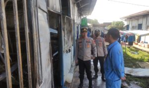 Polsek Rambang Dangku Olah TKP kebakaran di PLTU Sumsel 1