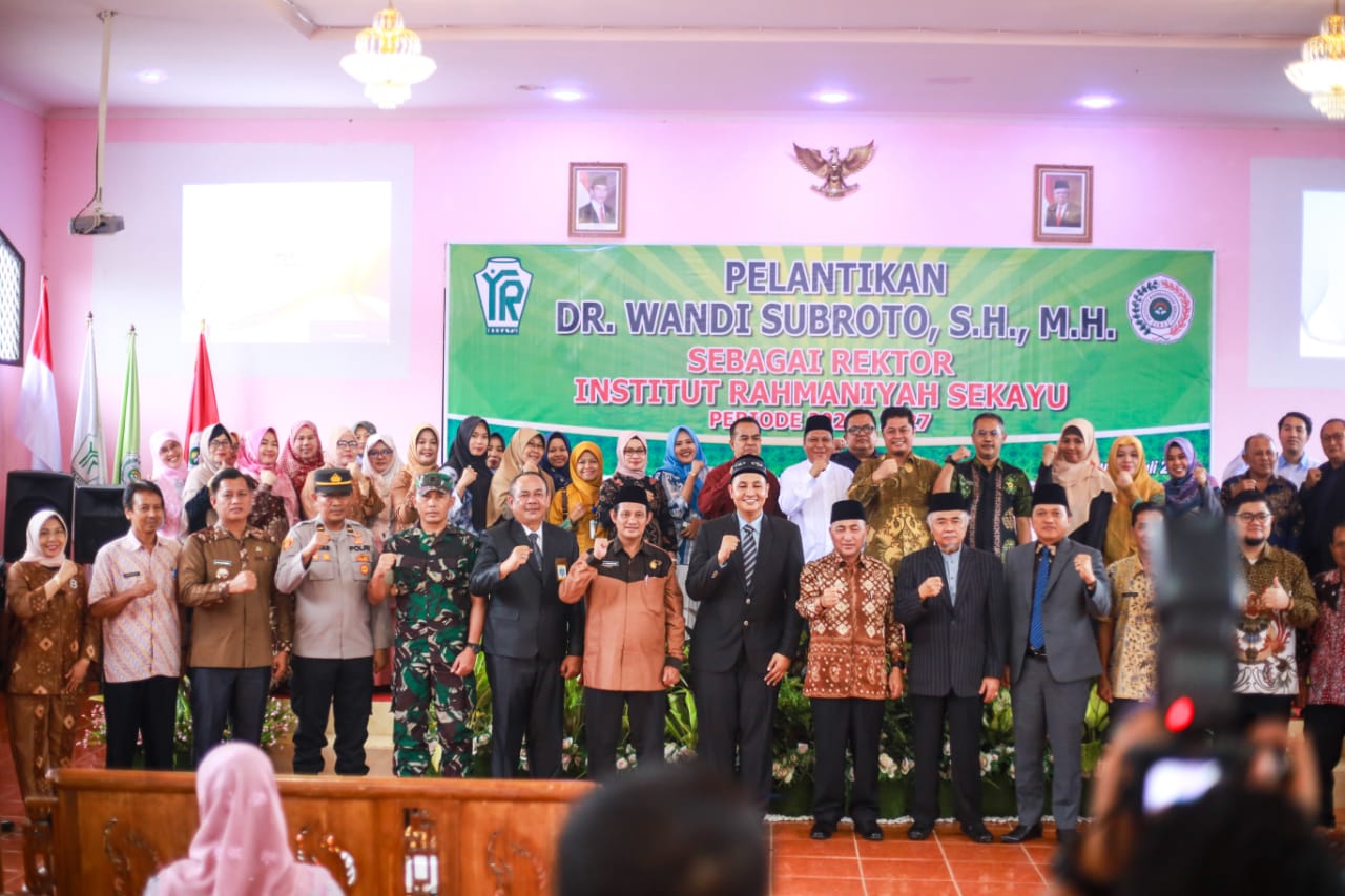 Pelantikan Rektor Institut Rahmaniyah Sekayu Periode 2023-2027