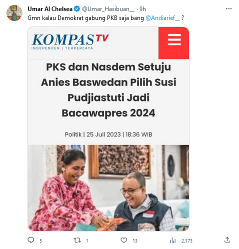  NasDem dan PKS Setuju Jika Susi Pudjiastuti Jadi Cawapres Anies, Demokrat Ditawari Gabung ke Kubu PKB 