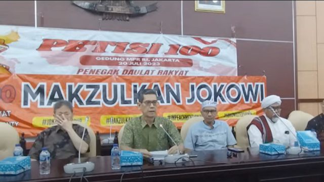 Petisi 100 Desak MPR dan DPR RI Makzulkan Presiden Jokowi
