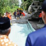 Pj Bupati Muba H Apriyadi Mahmud Pastikan Pembangunan Jalan 108 Babat Supat dikerjakan sesuai Target