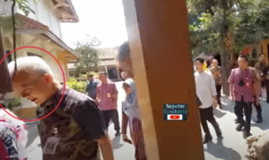 Video Viral, Kepala Ganjar Terbentur Lonceng Besi saat Berkunjung ke Panti Rehabilitasi Mantan PSK