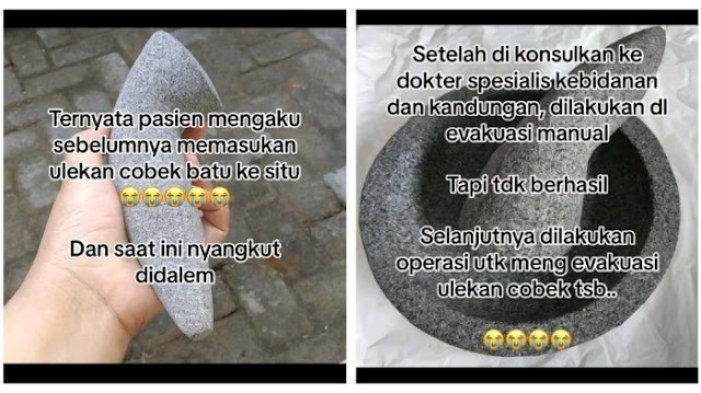 Viral! VIDEO Janda Baru Bercerai Bermain Gagang Cobek, Akhirnya Tersangkut di Organ Intim