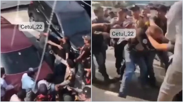 Viral!! VIDEO Adu Jotos Ormas PP Vs Anggota TNI AU di Semarang, Diduga karena Penarikan Mobil