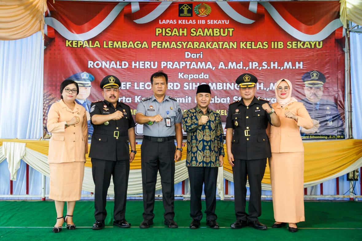 Serah Terima Jabatan dan Kenal Pamit Kalapas Sekayu