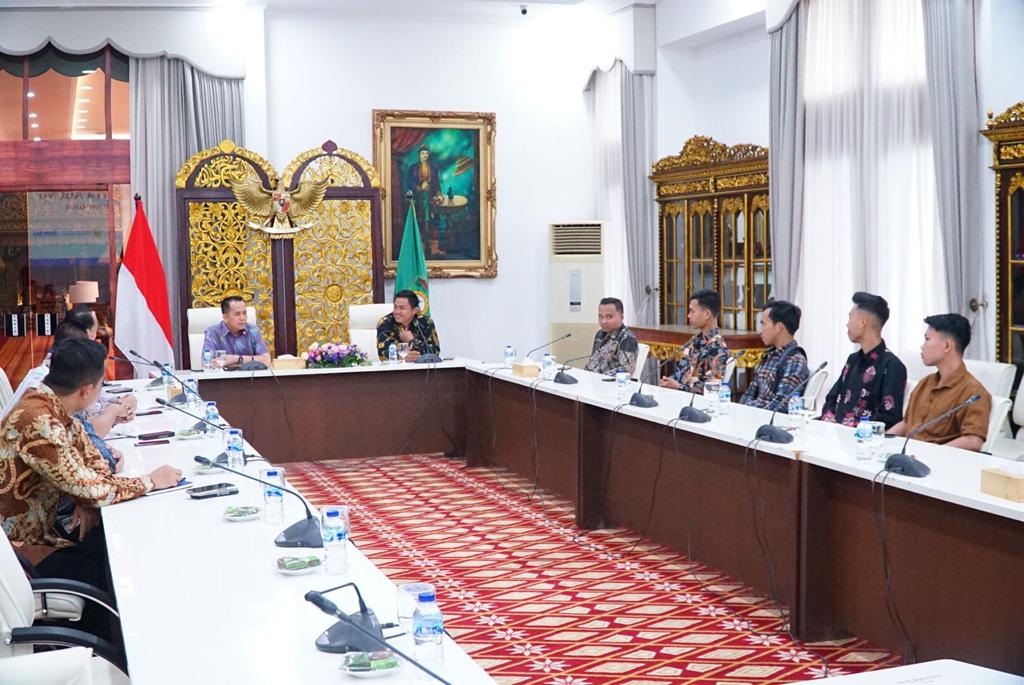 Pj Gubernur Sumsel Agus Fatoni Serap Aspirasi HMI dan Gabungan Organisasi Mahasiswa Palembang