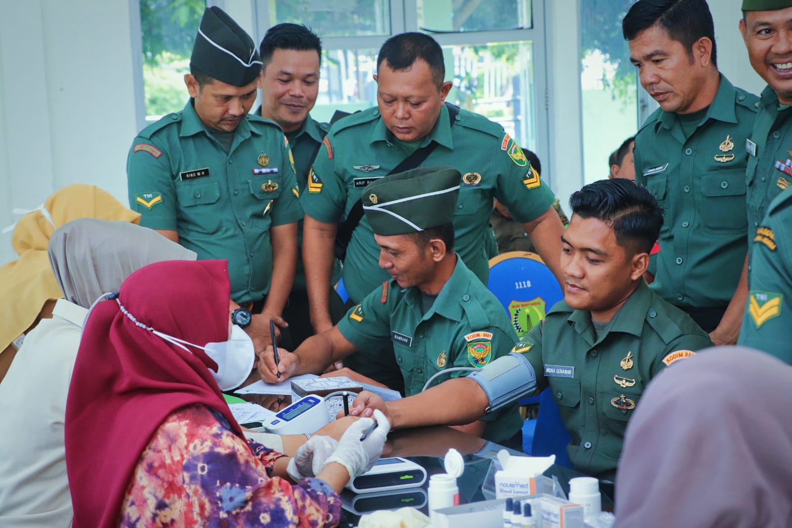 Sambut Hari Juang TNI-AD Ke-78, Kodim 0401/Muba Gelar Baksos Donor Darah