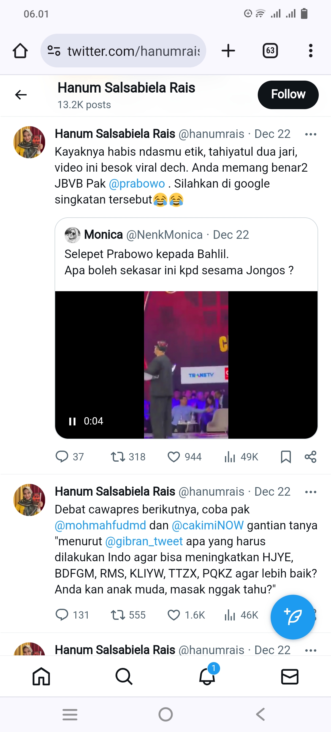 Soal SGIE, Anak Amien Rais Sebut Gibran Anak yang Licik