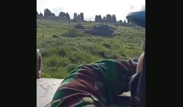 Viral!! Video Kendaraan Taktis TNI Ditodong Meriam Tank Merkava Israel di Perbatasan Lebanon