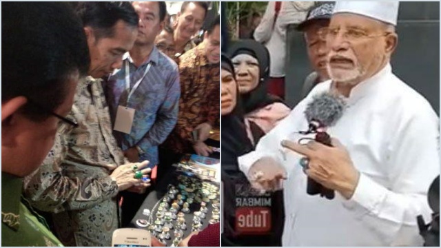 Kronologi Pria Berjanggut Tuding Jokowi Bawa Kabur Batu Cincin Merah Delima Seharga 400 Juta
