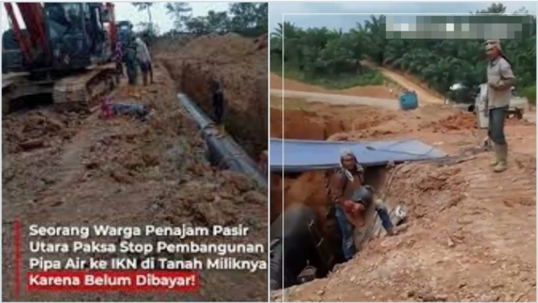 Heboh! VIDEO Proyek IKN Disetop Warga Gara-Gara Lahan Miliknya Belum Dibayar Pemerintah